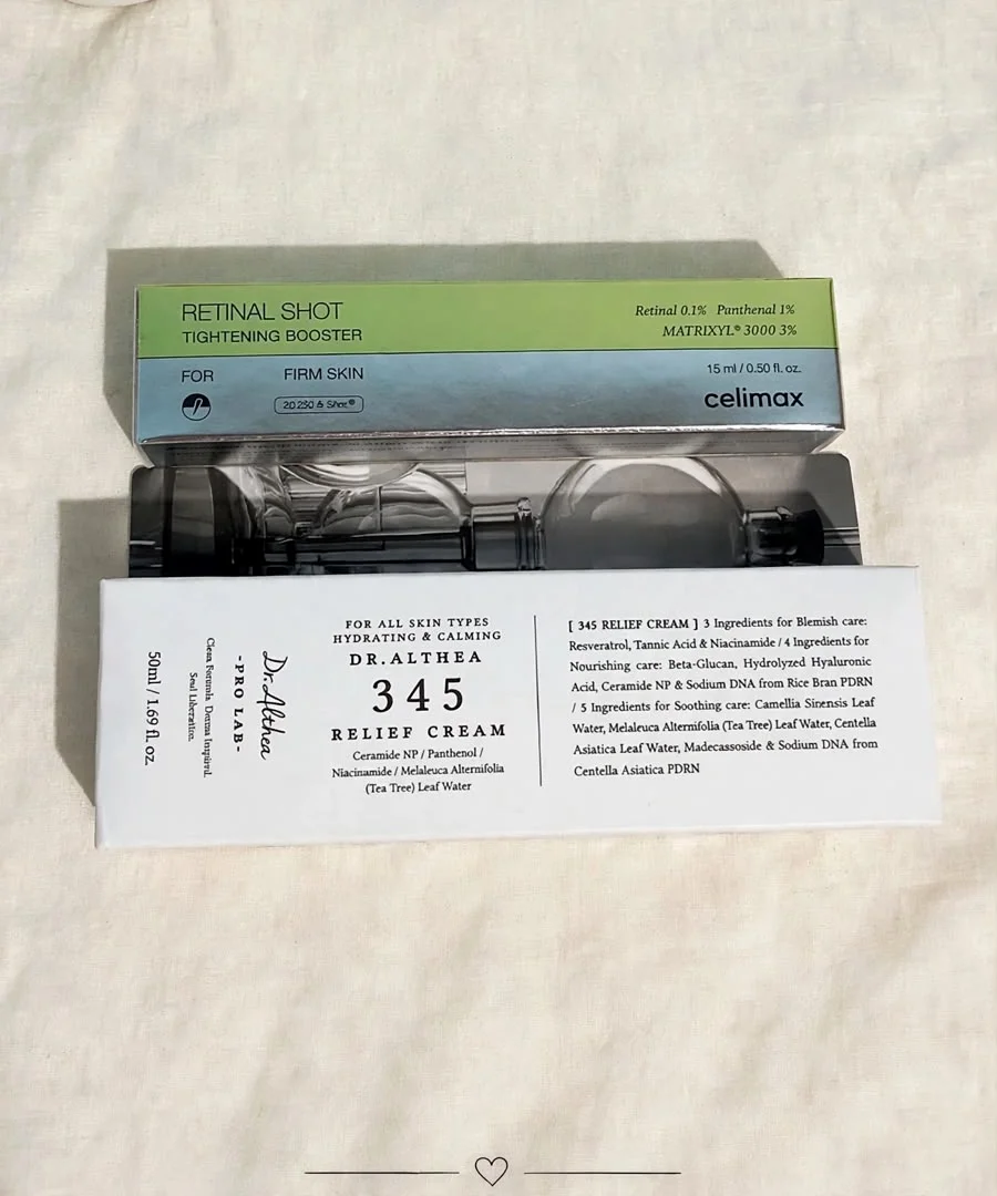 Pedido de skincare preparado pela Latica.